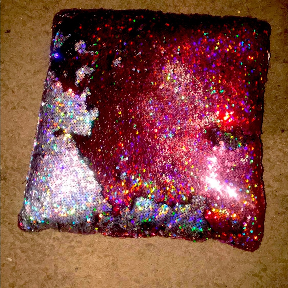 Glitter pillow